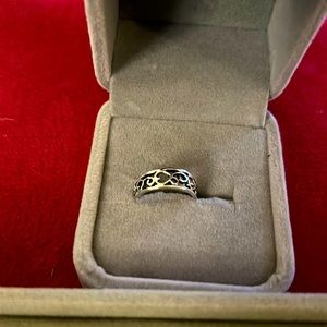 Toe Ring Silver Filigree